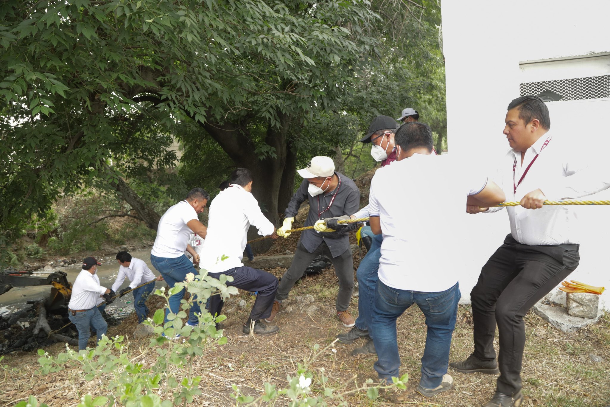 Ayuntamiento de Puebla se suma a labores de limpieza en el Río Atoyac