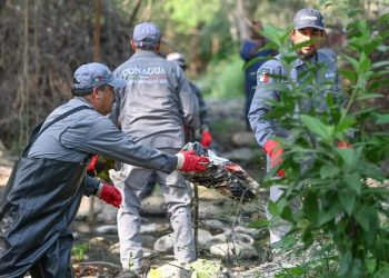 Mejoran 31 km de ríos durante jornadas de saneamiento y restauración “Adopta un río”, organizadas por Conagua
