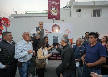 Pepe Chedraui transforma alumbrado público en colonia Loma Linda