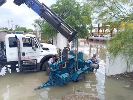 Conagua ha desalojado 667 mil 800 m3 de agua anegada en Tamaulipas