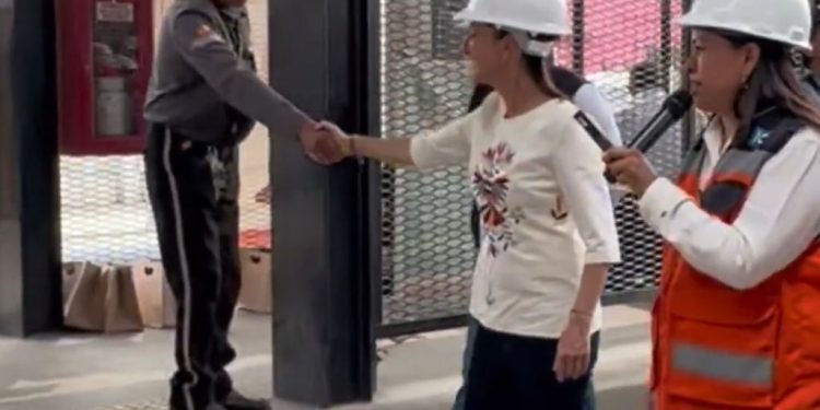 Claudia Sheinbaum y Delfina Gómez supervisan Colector Chalco; nuevo sistema de drenaje y bombeo evitará inundaciones