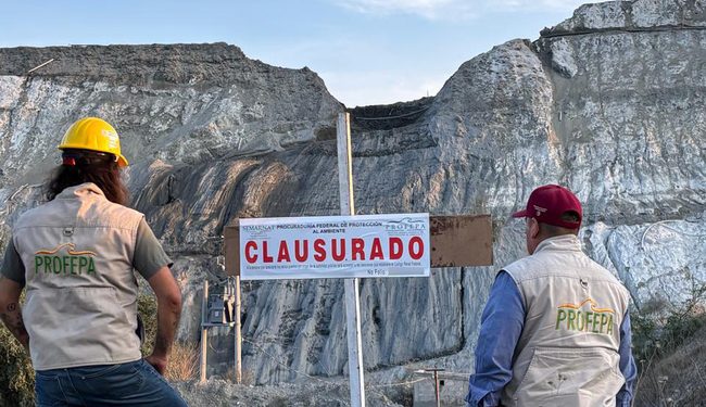 Impone Profepa clausura parcial temporal a minera Sago Import Export por el derrame de jales, en Hidalgo