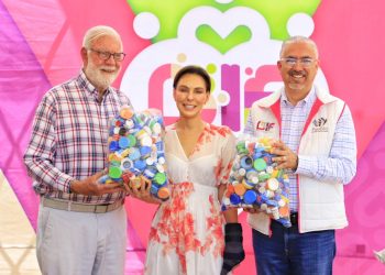 Entrega MariElise Budib tonelada y media de tapitas a la Fundación Una Nueva Esperanza