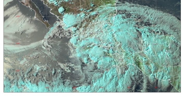 Erick, ya es depresión tropical, mantendrá las lluvias torrenciales y alto oleaje en costas de Guerrero y Oaxaca