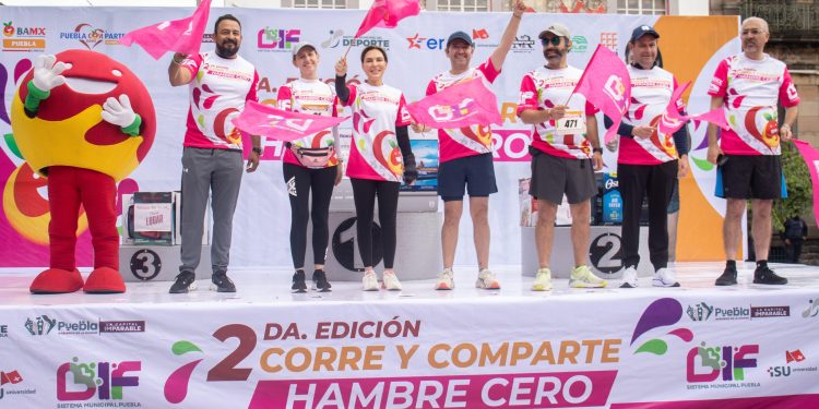 Encabeza MariElise Budib Carrera “Corre y Comparte: Hambre Cero Puebla 2025”