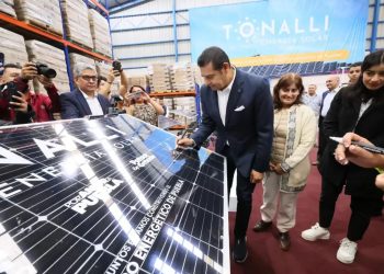 Alejandro Armenta inauguró la fábrica de Páneles Solares “Tonalli”, cumple compromiso de campaña