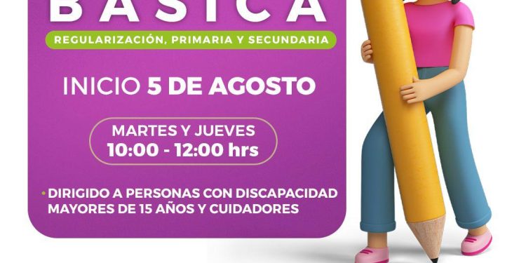 Invita DIF Puebla Capital al Taller de Regularización en educación básica para personas con discapacidad
