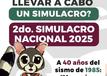 Invita Gobierno de la Ciudad a prepararse para el 2do. Simulacro Nacional 2025