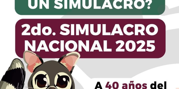 Invita Gobierno de la Ciudad a prepararse para el 2do. Simulacro Nacional 2025