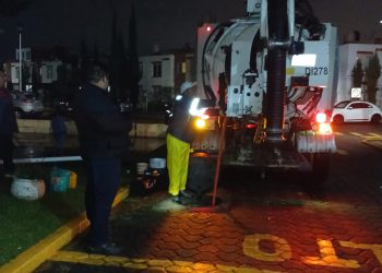Agua de Puebla y Ayuntamiento atienden 13 puntos críticos tras fuerte lluvia en la capital