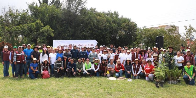 Semarnat encabeza primera jornada de limpieza en el río Tula