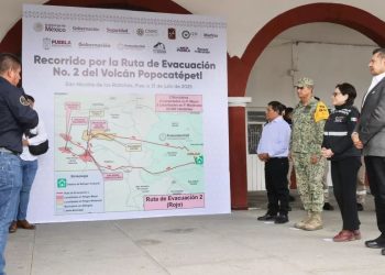 Reconoce Coordinadora Nacional de Protección Civil preparativos en Puebla por Contingencia Volcánica