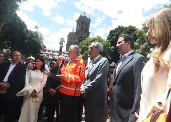 Encabezó Pepe Chedraui 2º Simulacro Nacional 2025 en el Zócalo de la Ciudad