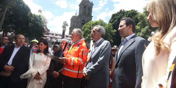 Encabezó Pepe Chedraui 2º Simulacro Nacional 2025 en el Zócalo de la Ciudad