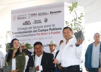 En Nopalucan, Gobierno de Puebla fortalece el campo con apoyos y reforestación
