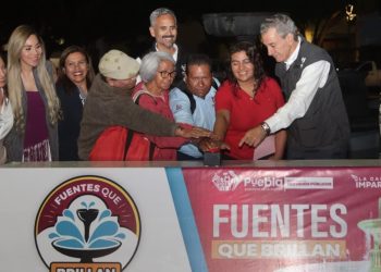 Inaugura Pepe Chedraui rehabilitación de la fuente del Jardín El Carmen
