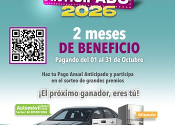 Con 2 meses de beneficio, la rifa de un auto y 60 premios más, Agua de Puebla arranca su “Pago Anual Anticipado 2026”