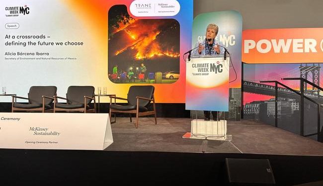 Alicia Bárcena inaugura Semana del Clima en Nueva York