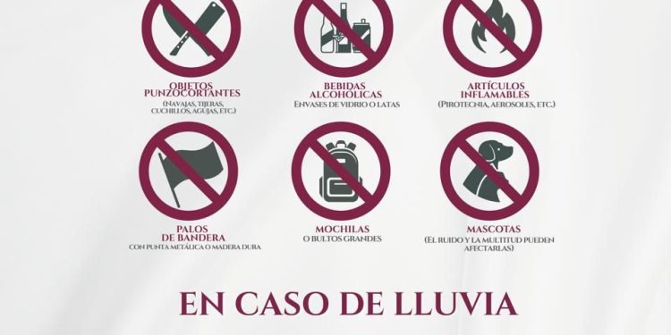 Estos son los objetos que no podrás ingresar al Grito de Independencia, informa Gobierno de la Ciudad