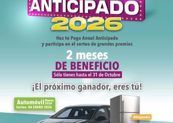 El 31 de octubre vence la promoción  para obtener 2 meses de beneficio con el “Pago Anual Anticipado 2026”