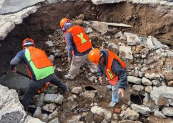 Intensifica Gobierno de la Ciudad atención a afectaciones en la infraestructura vial
