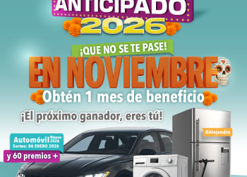 En noviembre, recibe 1 mes de beneficio en pago anticipado