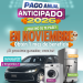 En noviembre, recibe 1 mes de beneficio en pago anticipado