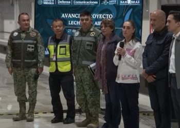 Claudia Sheinbaum anunció que el tren Lechería-AIFA estará listo en el primer trimestre de 2026