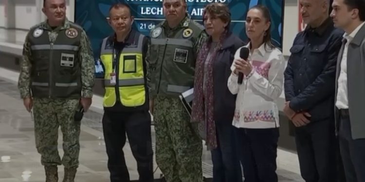 Claudia Sheinbaum anunció que el tren Lechería-AIFA estará listo en el primer trimestre de 2026