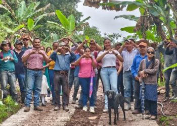 Obra comunitaria fortalece la riqueza comunitaria de las y los productores