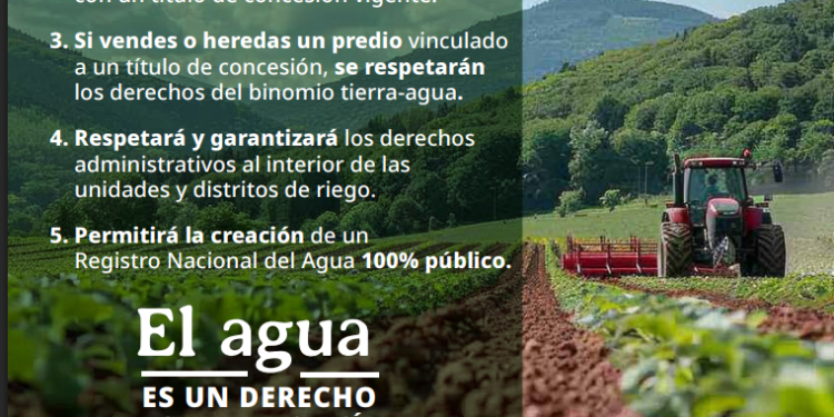 En 2025, Conagua fortaleció el apoyo al campo, para producir más con menos agua