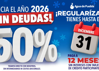 Última oportunidad hasta el 31 de diciembre para regularizar adeudos históricos del agua con 50% de ahorro