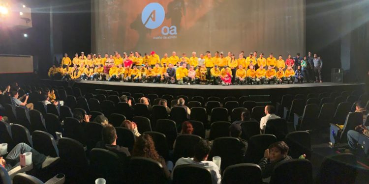 Reconocen a personas combatientes con proyección del documental “Brigada 2045”