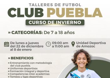 Impulsa talleres de Fútbol  Club Puebla en Amozoc