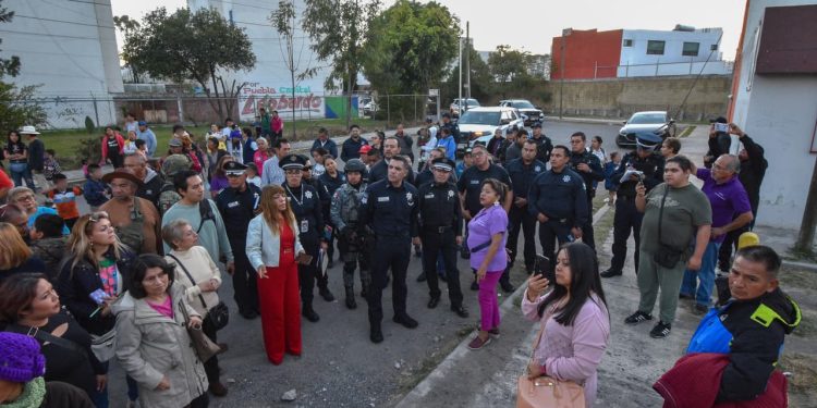Mantiene SSC de Puebla proximidad en colonias al sur de la ciudad