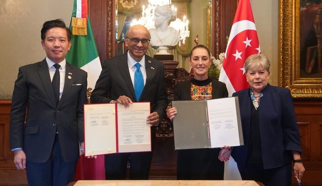 México y Singapur fortalecen marco jurídico de cooperación bilateral