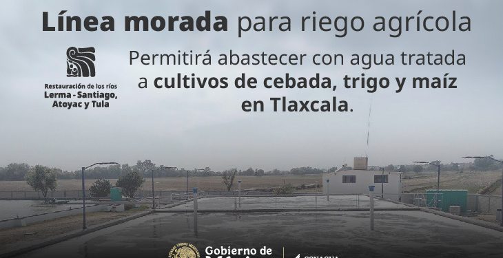 Se construye de línea morada para riego agrícola en Tlaxcala