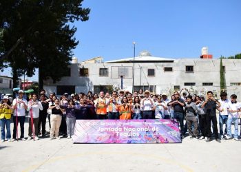 Jóvenes poblanos se suman a la Jornada Nacional de Tequios