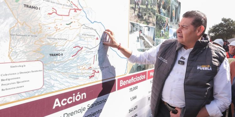 Saneamiento del Atoyac es brindar salud y bienestar a las familias: Armenta