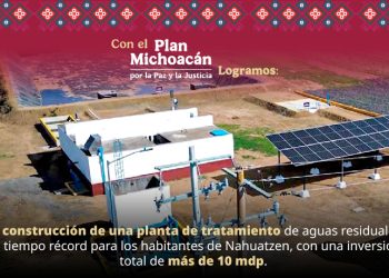 Nueva planta de tratamiento fortalece el bienestar en Michoacán