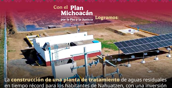 Nueva planta de tratamiento fortalece el bienestar en Michoacán