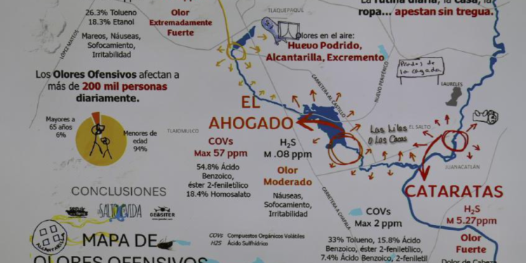 Caracterizan olores ofensivos en las presas El Salto, Juanacatlán y Las Pintas