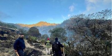 Policía Estatal Forestal controla incendios en Libres y San Pedro Cholula