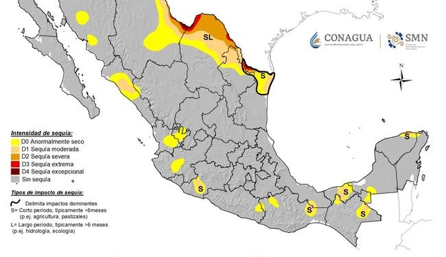 Libres de sequía, más de dos mil municipios en 13 estados de la República Mexicana
