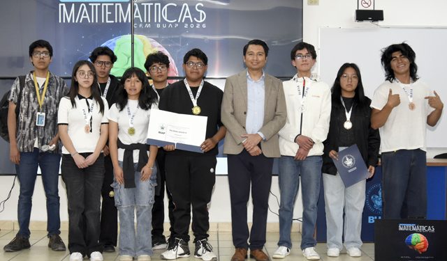 Ganan estudiantes BUAP oro en la Olimpiada Estatal de Matemáticas