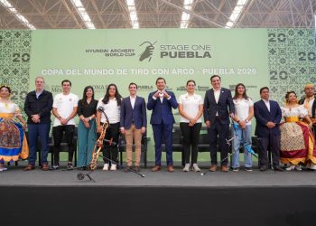 Presentan Armenta y Chedraui la Copa del Mundo de Tiro con Arco Puebla 2026