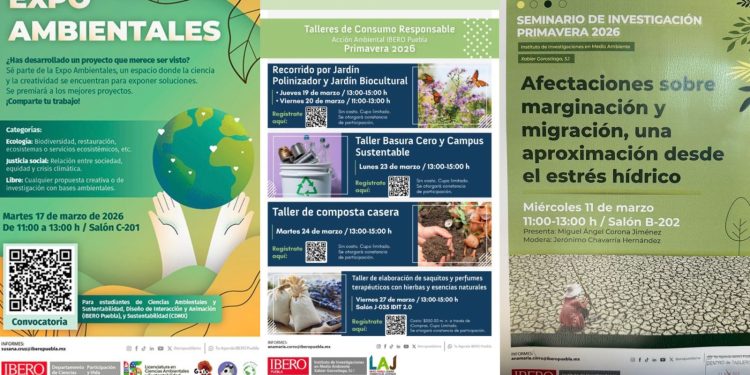 IBERO Puebla impulsa agenda ambiental en marzo