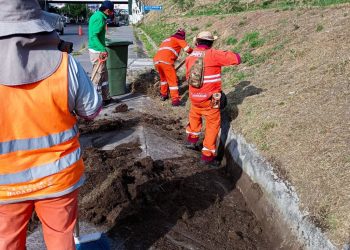 Gobierno de la Ciudad intensifica limpieza de cunetas en Bulevar Atlixcáyotl ante temporada de lluvias