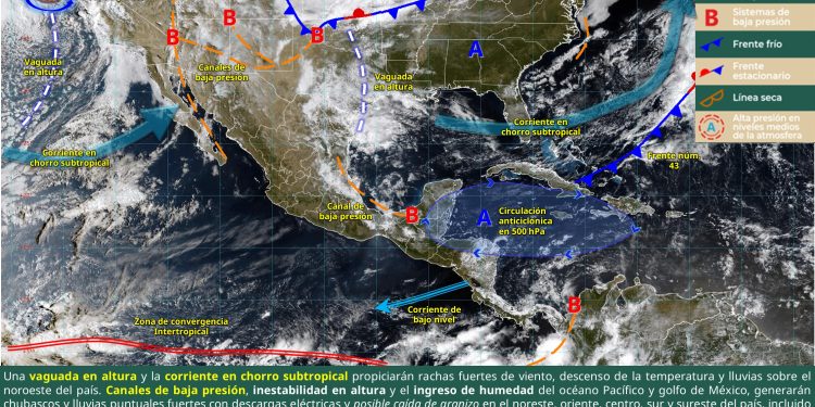 Pronóstico de lluvias para hoy 10 de abril de 2026: Puebla (centro y norte)