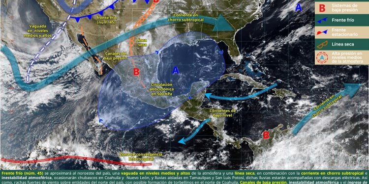 Pronóstico de temperaturas máximas para hoy 17 de abril de 2026